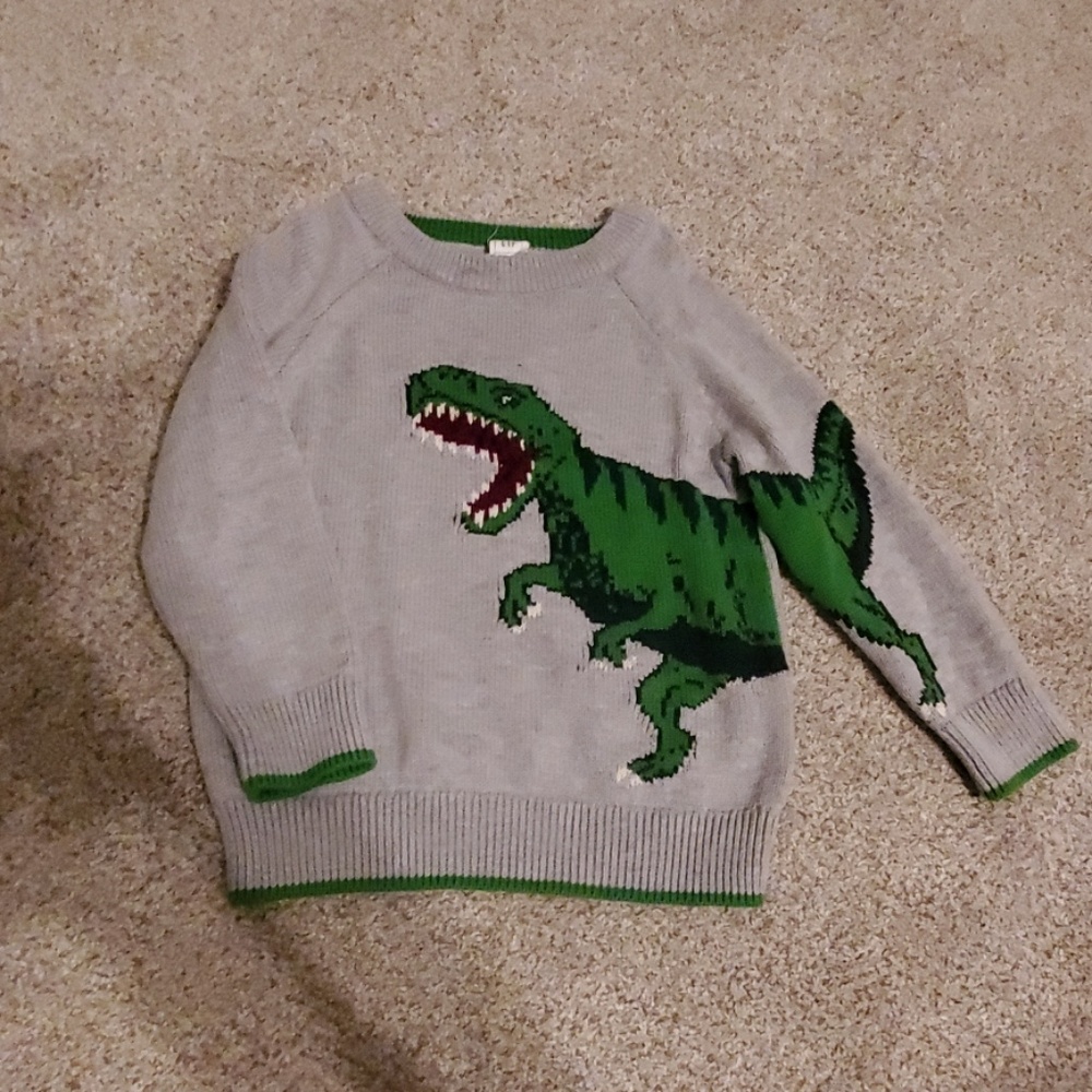 Gap Boys 3T dinosaur sweater